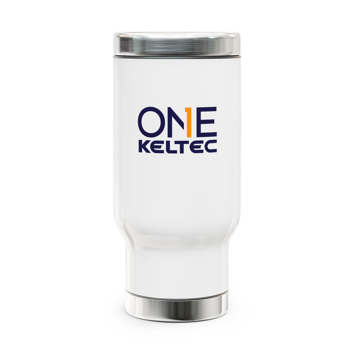 Stainless Steel Travel Mug with Handle, 14oz - One Keltec